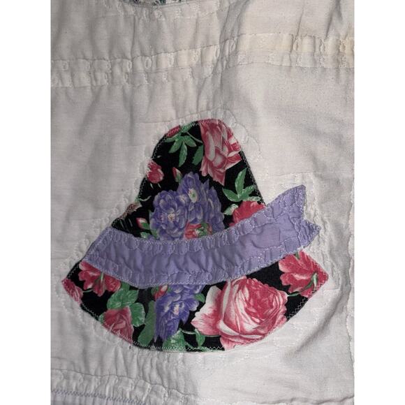 Vintage Homemade Ladies Hat Quilt- Has Callouts - Picture 8 of 16